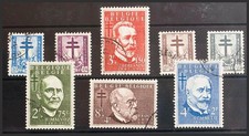 Belgium. Used Yvert 930/37. 1953. Complete Series. Magnificent. Yvert 2011: 45 E