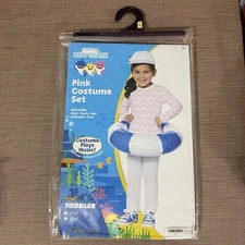 Pinkfong Baby Shark Pink Costume Set Plays Music New 2-4T Dress Up Pretend Play