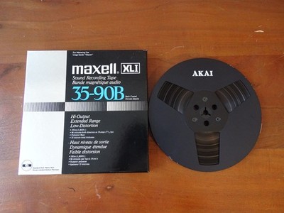 Maxell 35-90B XLI Tonband mit AKAI Spule 18 cm Reel Tape
