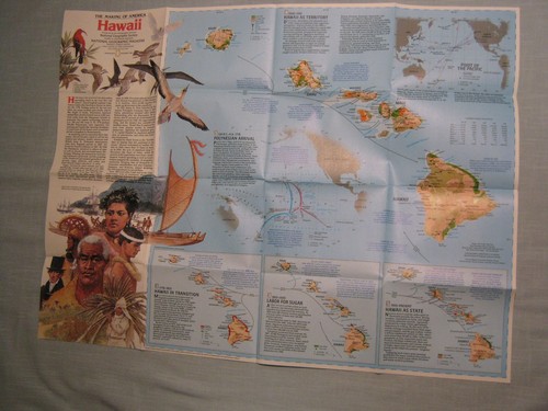 HAWAII MAP THE MAKING OF AMERICA+ HISTORY National Geographic November 1983 - 第 2/2 張圖片