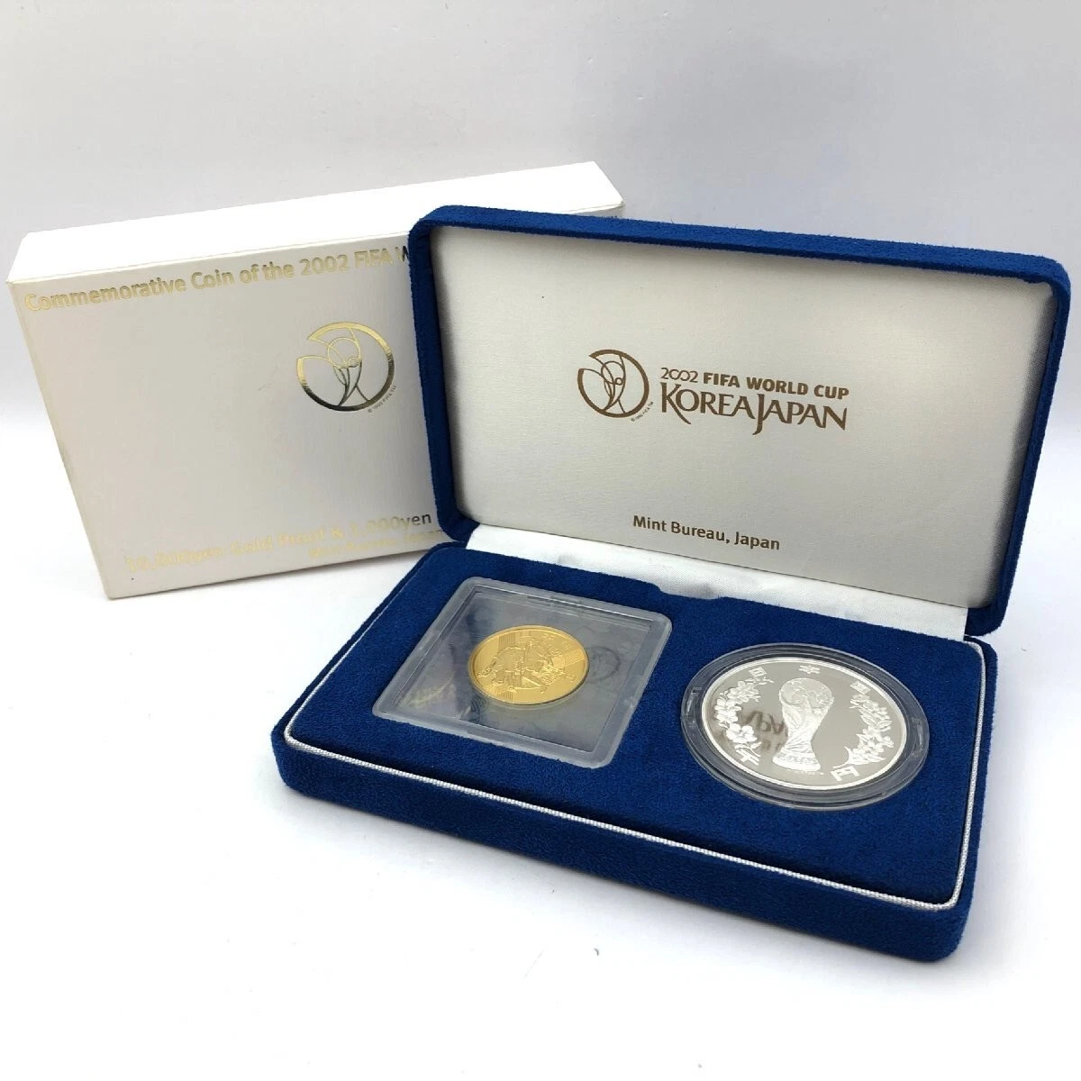 2002 FIFA World Cup Japan-Korea 10000 Yen 1000 Yen Commemorative Gold Proof Coin
