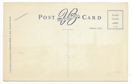Toronto Ontario Metropolitan Church Unused White Border Pub. Valentine - Black - Picture 2 of 2