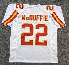 KANSAS CITY CHIEFS TRENT MCDUFFIE AUTOGRAPHED SIGNED JERSEY BECKETT HOLO