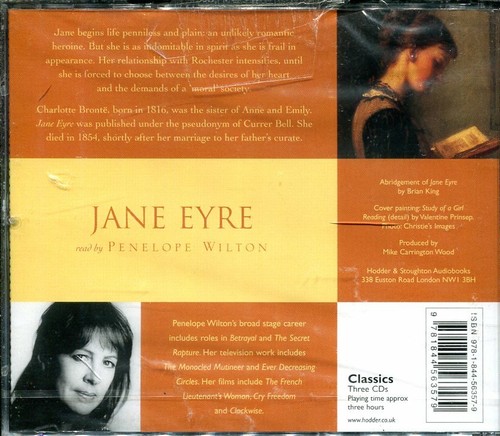 Charlotte Bronte Jane Eyre audiobook CD NEW abridged - Picture 2 of 2