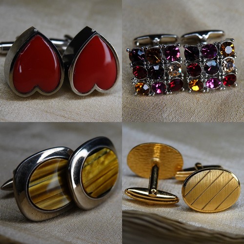 Various cufflinks 4 pairs for £12 all unbranded without hallmarks