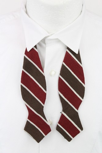 SUITSUPPLY Bow Tie Men's ONE SIZE Silk Formal Stripe Pattern Adjustable