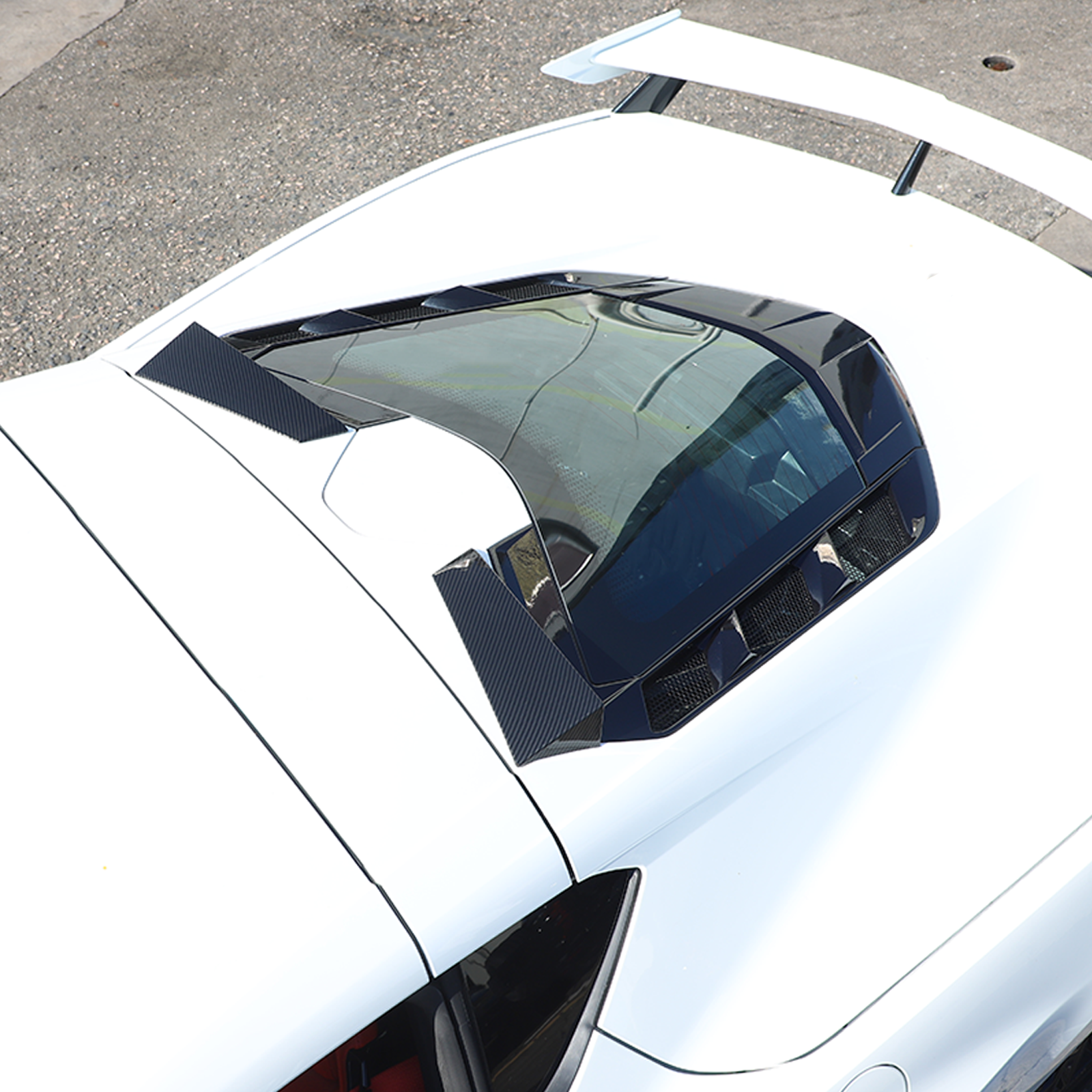 ABS Rear Windshield Spoiler Panel Trim For Corvette C8 Coupe 2020 ...