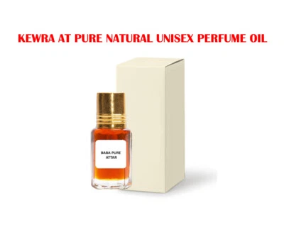 GUZARISH KEWRA AT PURE NATURAL UNISEX PERFUME OIL ATTAR PURE ORGANIC FROM INDIA