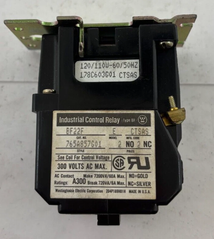 RELÉ WESTINGHOUSE BF22F (765A857G01) Foto 2 de 4