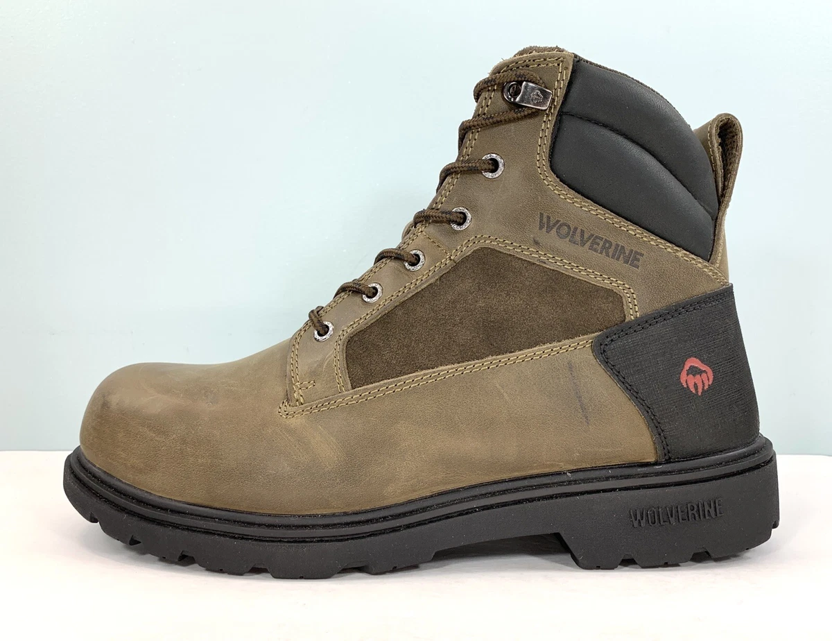 Wolverine Bulldozer Steel Toe 6 Inch Work Brown Boots W201289 Men Size 12