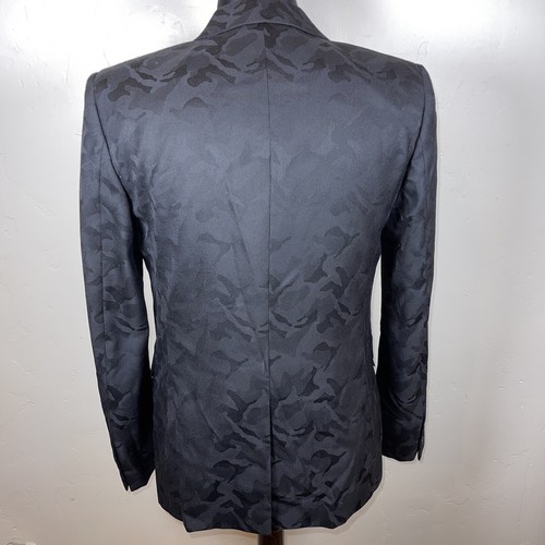 St Laurent Paris Black Camo dinner jacket size 50 eBay