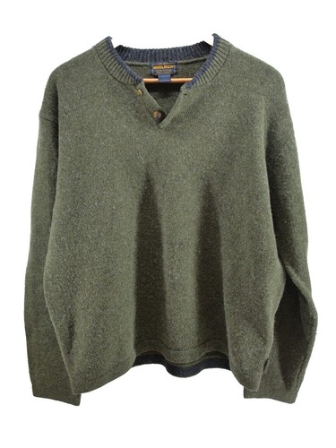 BATONER Signature Crew Neck Sweater Size: 3 Green BN-24FM-037 Men