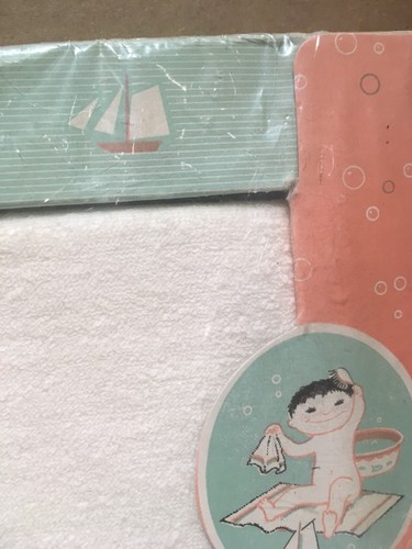 Vintage Baby Hooded Bath Towel. New In Sealed Box! 100%Cotton 36”X 36” Hooded! - Picture 9 of 12