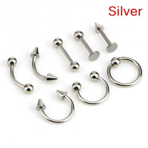 Professional Piercing Navel Tool Kit Belly Ring Tongue Nose Body Studs Earring - Picture 12 of 28