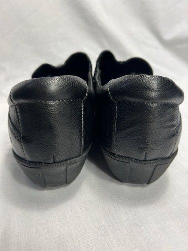 Taos Encore Womens Slip On Shoes Loafers Black Leather Silver Buttons Size US 11 - Picture 10 of 15