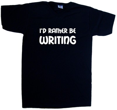 I'd Rather Be Writing V-Neck T-Shirt
