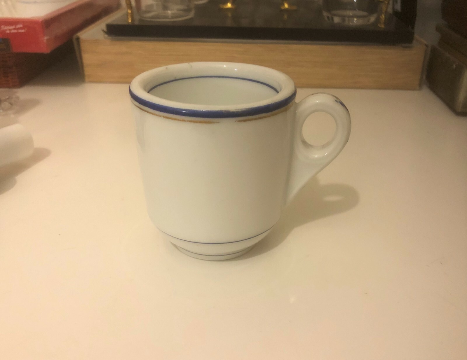 Ancienne Tasse Brulot en Porcelaine de Paris 19 eme XIX Bistrot Bar Collection 2