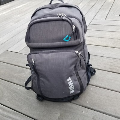 Thule Stravan Backpack 15''-17'' Laptop Sleeve Multi Pocket Gray Black READ