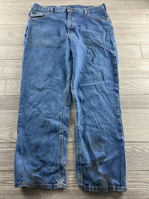 Carhartt B160-DST Relaxed Fit Straight Denim Blue Jeans Work