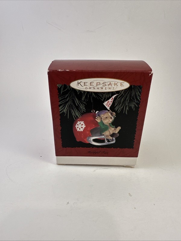 1995 Hallmark Ornament - Faithful Fan - Go Team - NFL / Football