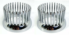 Pair Chrome Custom Flush Mount Metal 1959 Cadillac Style Tail Light Bezels