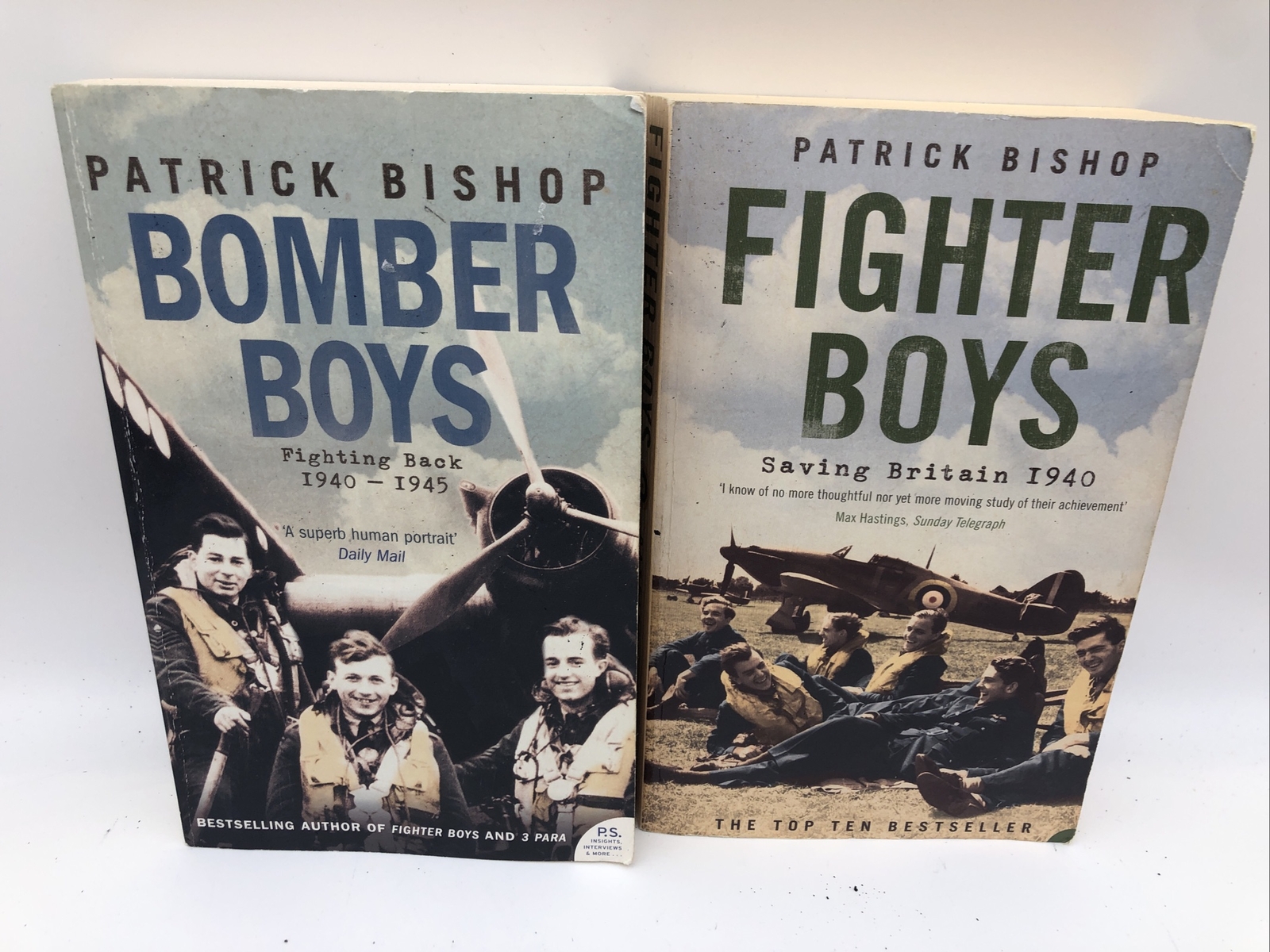 Bomber Boys & Fighter Boys Book Bundle By Patrick Bishop Paperback (2004/2007)