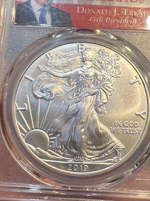 2019 $1 Silver Eagle MS69 PCGS History in Your Hands Donald
