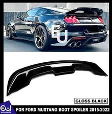 REAR BOOT SPOILER WING FOR FORD MUSTANG GT500 STYLE 2015-2022 GLOSS BLACK
