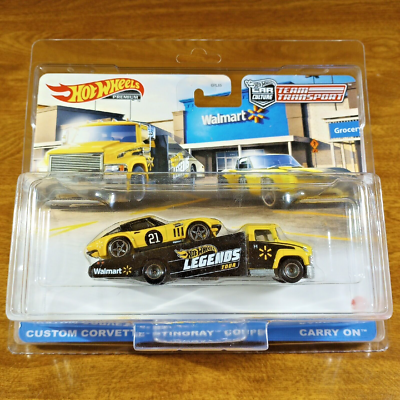 Hot Wheels Team Transport Walmart Legends Tour Custom Corvette