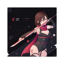 NEW YUKI AIM 2023 DROP 1 KATANA LARGE L Size MOUSE PAD LIMITED Black Pads Japan