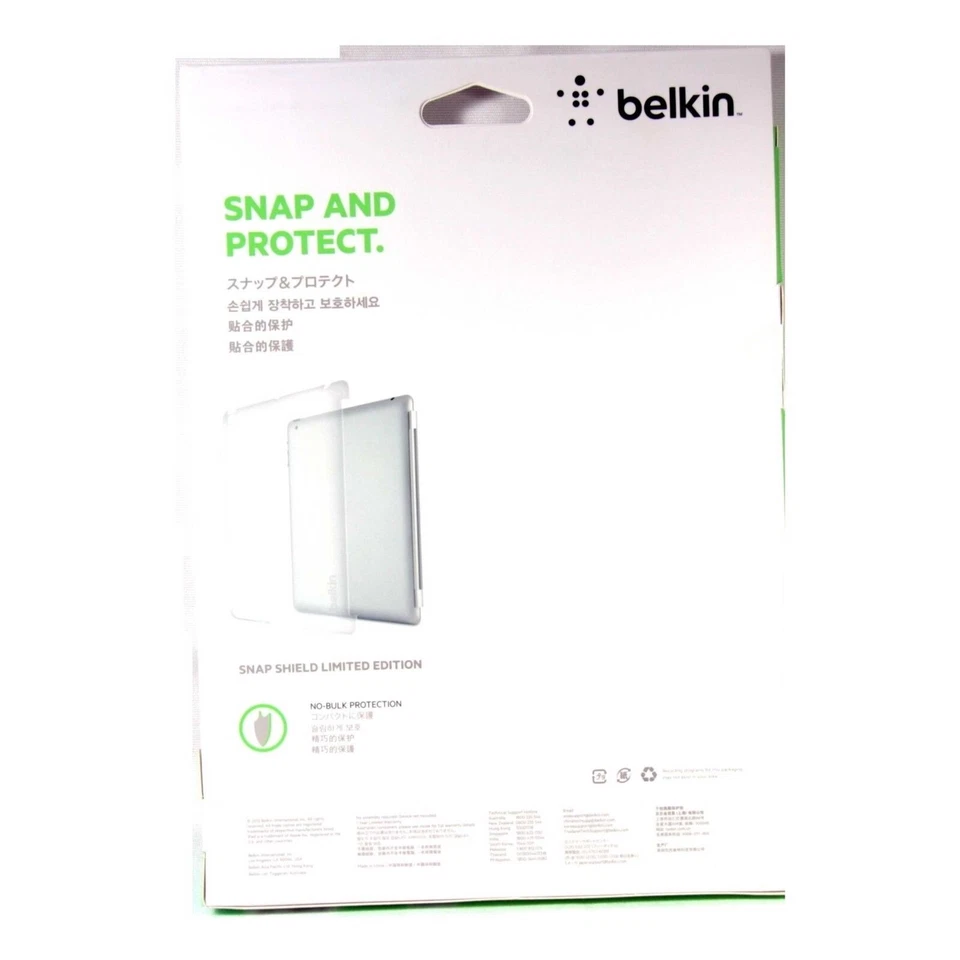 BELKIN CASE FOR IPAD 4 3 2 REAR BACK COVER SNAP SHIELD LIMITED EDT F8N746QEC01 - Image 3 of 3