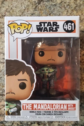 Funko Pop! Star Wars - The Mandalorian with Grogu #461 Mint