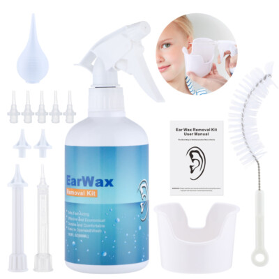 #ad Earwax Removal Kit Ear Wax Washer Irrigation Cleaner Cleaning Tool 500ml Basin $18.20