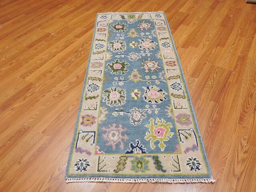 Bohemian Rug, Oushak Turkish Ushak Rug,Contemporary Design Rug 2.6x6.3 Ft