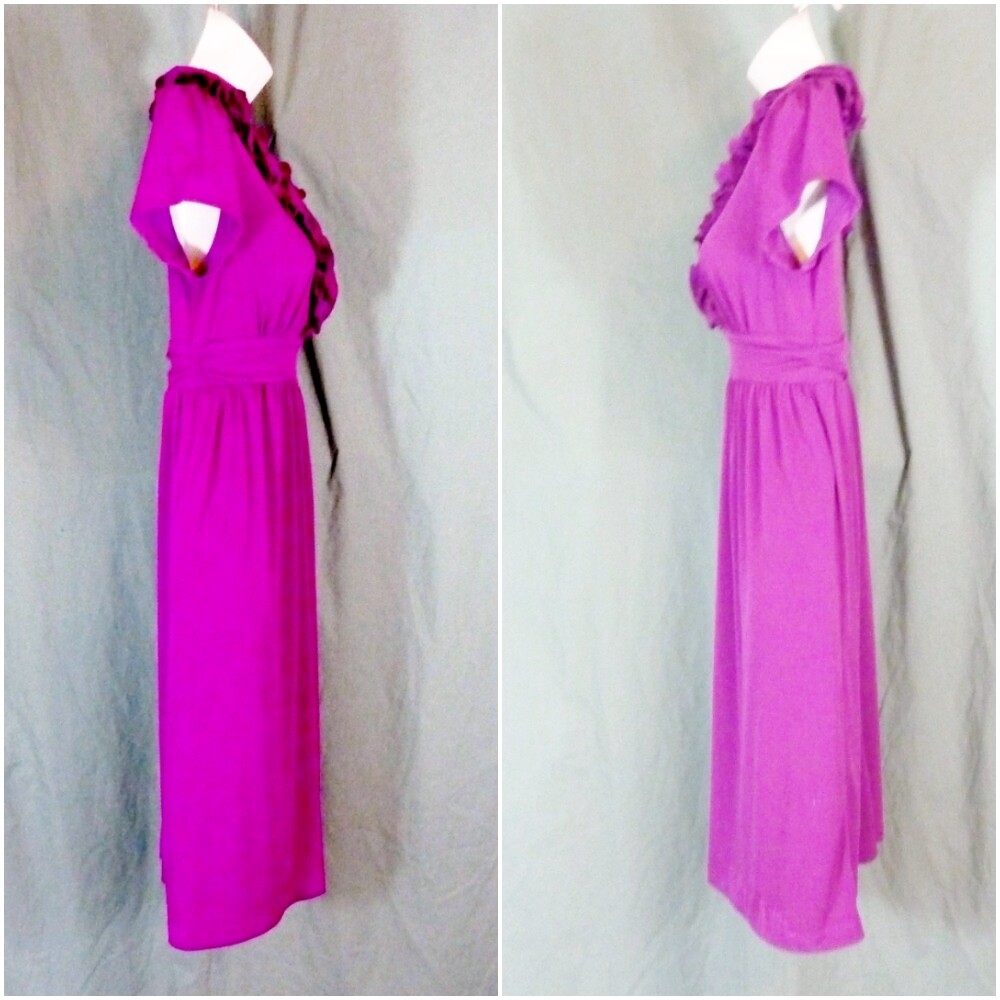 Merona XS Purple Ruffle V-Neck Sleeveless Dress | eBay