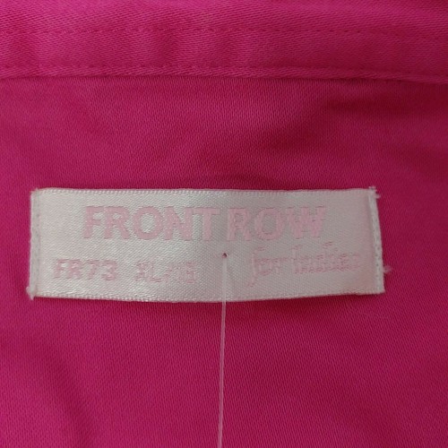 Front Row pink 97% cotton three quarter length Drill Shirt. UK women's size XL - Picture 9 of 11