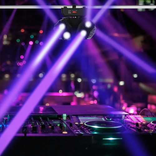 Luce fascio testa mobile LED 18x10W 4 in 1 testa mobile discoteca palcoscenico DMX512 - Foto 2 di 24