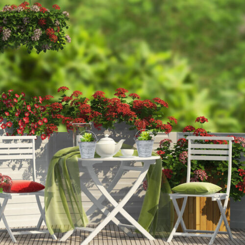 Lot de 4 seaux à fleurs vintage jardinières rustiques pour table de jardin - Photo 1/12