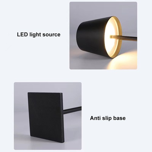 Dimmable Touch LED Desk Lamp Touch Sensor Bedside Study Reading Light Aluminum - Picture 9 of 17