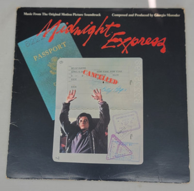 Midnight Express: Movie Soundtrack ~ Vinyl LP ~ Casablanca/NBLP 7114 ~ 1978