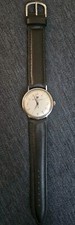 Swiss-Girard Perregaux-Gyromatic 1960s: Vintage Silver Tone, New Band Mens Watch