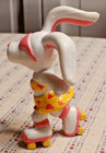 1989 Vintage Hardee's Kids Meal Toy - Beach Bunnies Roller Skating Bunny — photo 2