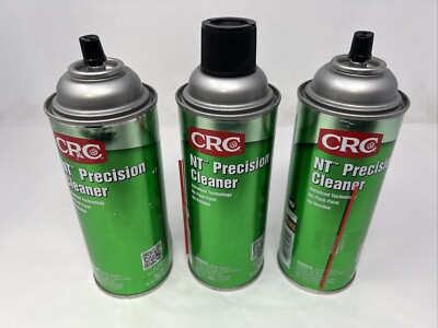 (Lot of 3) CRC NT Precision Cleaner Aerosol Spray Can, 12oz Cans, Liquid