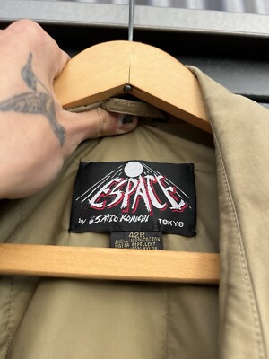 Vintage Saito Konichi Toyko, Japan Trench Coat Beige With Vintage Saito Konichi Toyko, Japan Trench Coat Beige With