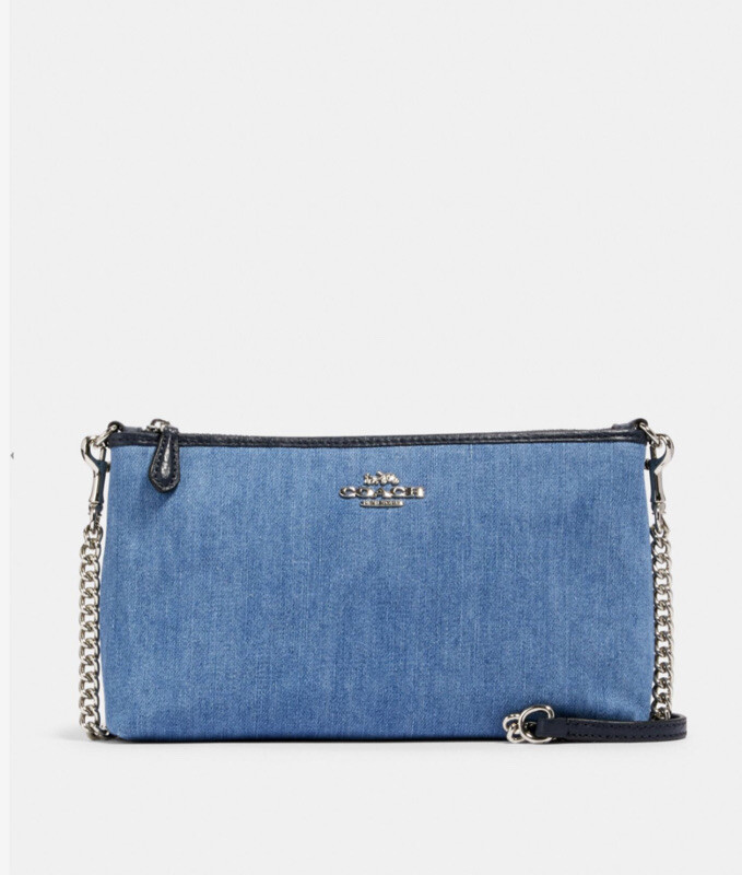 BNT COACH Zip Top Crossbody 91195 denim | eBay