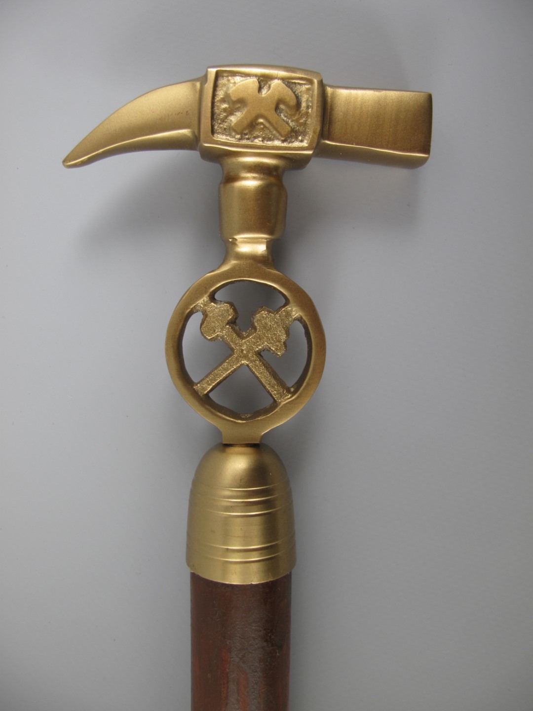 Minería minero elevador ayuda para caminar bastón bastón bastón latón