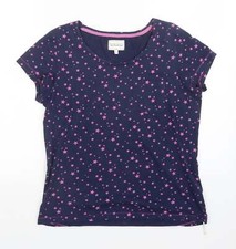 NEXT Womens Cotton Blend Pyjama Top Size S