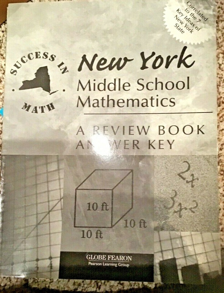 New York Middle School Math Review Book Grade 8 Includes Answer Key ...