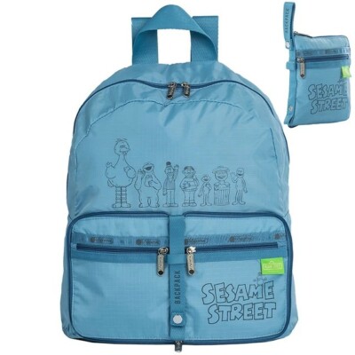 NWT Limited Edition LeSportsac x Sesame Street Packable Chums Backpack G757