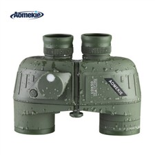 10X Binoculars Navy Telescope with Compass HD Rangefinder Telescope For Hunting